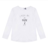 Белый лонгслив 3Pommes 10994-01