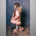 Зимнее пуховое пальто GNK 3С-817 розовое, фото #1