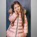 Зимнее пуховое пальто GNK 3С-817 розовое, фото #3