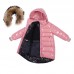 Пальто пуховик лаковое GNK 3С-818 розовое, фото #3
