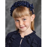 Ободок "Бархатные цветы" Abel & Lula 5912-29 синий Ободок "Бархатные цветы" Abel & Lula 5912-29 синий