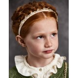 Ободок "Хрустальный" Abel & Lula 5913-89 бежевый Ободок "Хрустальный" Abel & Lula 5913-89 бежевый