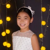 Ободок Андерсен "Северное сияние" белый