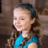 Ободок Андерсен "Северное сияние" бирюзовый