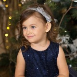 Ободок Андерсен "Северное сияние" серебристый