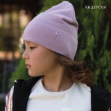Шапка двухслойная Андерсен 12124шд20 сиреневая