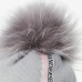Зимняя шапка Андерсен с помпоном серая, фото #2