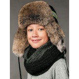 Зимняя шапка Фиона с мехом