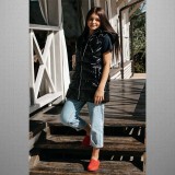 Жилет удлиненный черный GNK С-701-1 Жилет удлиненный черный GNK С-701-1