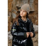 Шапка для девочки и мальчика GNK ш-6 бежевая