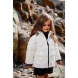  Куртка GNK С-708 молочный голография