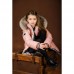 Пальто зимнее GNK ЗС-870 цвет пудра, фото #4