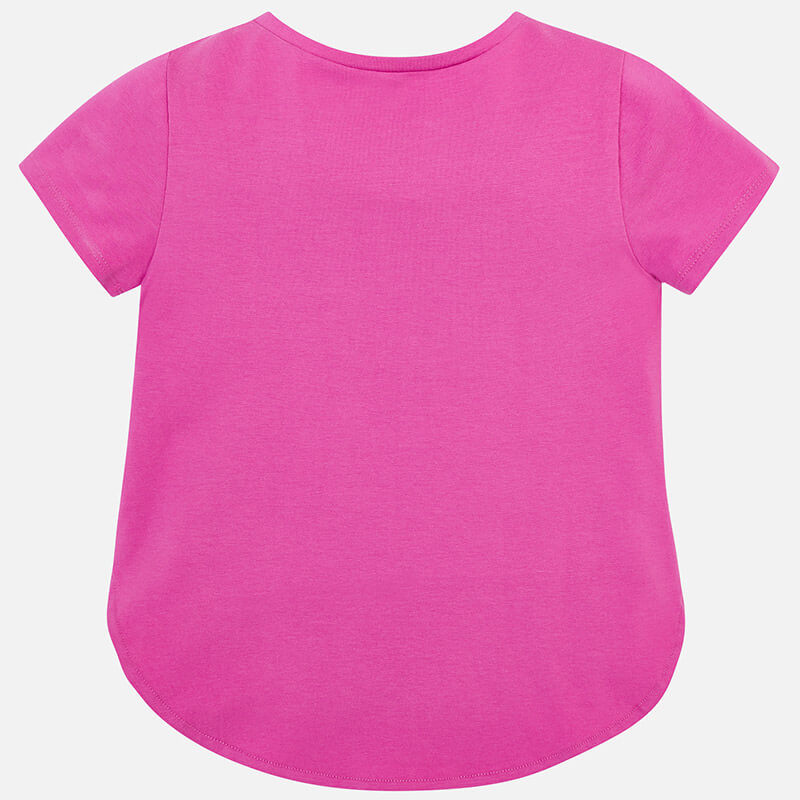 Розовая футболка для девочки