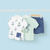 Комплект: футболка 2шт+шорты Mayoral 1655-19 Комплект: футболка 2шт+шорты Mayoral 1655-19