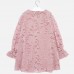 Бархатное розовое платье Mayoral 7927-79