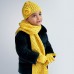 Шапка с шарфом и перчатками желтая Mayoral 10897-87, фото #2