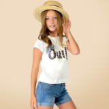 Футболка с пайетками Mayoral 6046-10