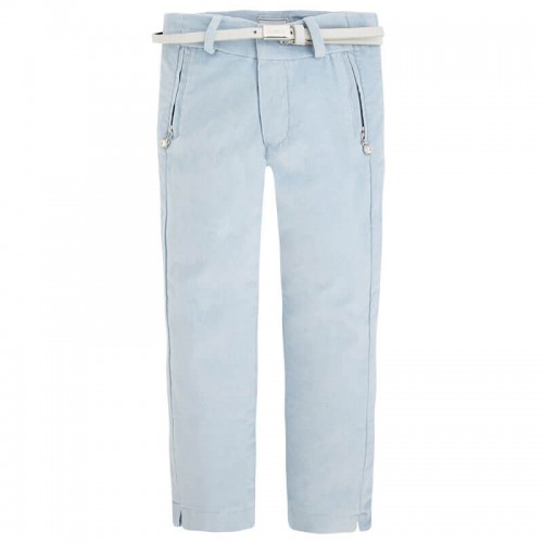 Голубые велюровые брюки Mayoral 4543-33