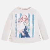 Бежевый лонгслив Mayoral 4050-25