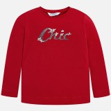 Красный лонгслив Mayoral 178-76