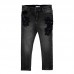 Черные джинсы с цветами Mayoral 4546-27
